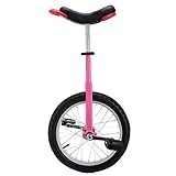 Yisss Einrad Fahrrad Rosa Kinder-/Mädchen-Einrad 16/18 Zoll, ab 10 Jahren, 20-Zoll-Einrad für...