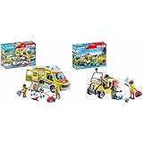 PLAYMOBIL City Life 71202 Rettungswagen mit Licht und Sound, Spielzeug für Kinder ab 4 Jahren &...