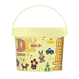 Hama Perlen 180-67 Bügelperlen im Eimer Nr. 180 mit ca. 10.000 bunten Midi Bastelperlen mit...