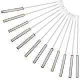 Nicrulp 12 Stück Fonduegabeln, Käsefondue Gabeln, Schokoladentauchgabel, Fonduegabeln aus...