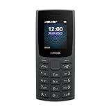 Nokia 110 Feature Phone mit integriertem MP3-Player, rückwärtiger Kamera, langlebigem Akku und...