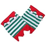 DOITOOL 2 Stück Pferdebeinschoner Gestreift mit Rutschfestem Stehüberzug Atmungsaktive Gamaschen...