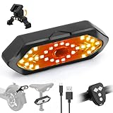 E Scooter Blinker mit USB Fernbedienung LED Scooter Rücklicht mit Sockel Einstellbare Richtung...