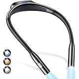 Gritin Leselampe Hals, Leselampe Bett mit Stufenlos Dimmen & 3 Farbtemperaturen, LED Buchlampe mit...