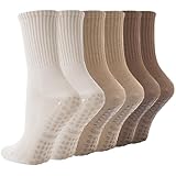BISOUSOX Pilates Socken Damen 3 Paare Baumwolle Yoga Antirutsch Socken Pilates Größe 36-40...