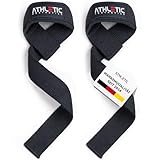 ATHLETIC AESTHETICS Zughilfen für Krafttraining und Bodybuilding (gepolstert) - Profi Lifting...