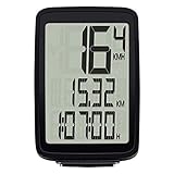 Sigma Sport Fahrrad Computer Pure 1, 4 Funktionen, Großes Display, Kabelgebundener Fahrradtacho,...