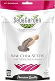 Seba Garden Premium Nährstoffreich – Rohe schwarze Chiasamen 1 kg (2,2 lb) mit 5 g Protein und 10...