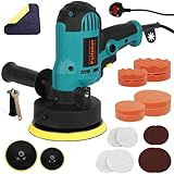 Gziztx 700W Auto Poliermaschine, 22pcs Auto Polierer Puffer Wachsmaschine, 3700 RPM, Variable...