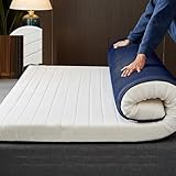 Matratzenauflage aus Memory-Schaum, 90 x 200 cm, Doppelbettgröße, atmungsaktives Netzgewebe,...