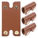 jojofuny 4 Stück Pack Leder Schutzhüllen für Doppelklingen Sicherheitsrasierer Kompakte...