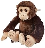 WWF 15191052 WWF00352 Plüsch Schimpanse, realistisch gestaltetes Plüschtier, ca. 30 cm groß und...