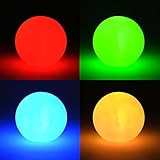 levandeo LED Kugel Farbwechsel - Kleine LED Lampe inklusiv Batterien - Leuchte Effektkugel...