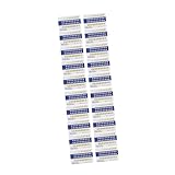 HANABASS 40 Stück Teiliges PVC Zahnfarbvergleichskarten Langlebige Zahnfarbskala zur...