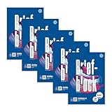 Staufen Style Briefblock - 5 Blöcke je 50 Blatt Briefpapier, DIN A4, 70 g/m², kariert (5 mm),...