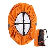 Wasserdichte Rucksackhülle | Rucksackhülle mit Reflexstreifen - Rucksackschutz für Fahrrad,...