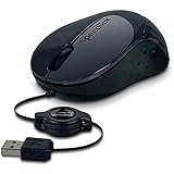 Speedlink BEENIE Mobile Mouse silent - kompakte Maus kabelgebunden USB, einstellbare Kabellänge mit...