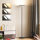 PreeOtti Stehlampe Wohnzimmer, 36W LED Deckenfluter mit Fernbedienung & Touch-Steuerung, 3...
