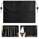 2 Stück Auto Trennvorhänge Sonnenschutz, 66.5x47cm Sonnenschutz Auto Vorhang Seitenfenster,...