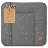 Wickelauflage Wickelunterlage abwaschbar und wasserdicht 85x72 cm - Wickelmatte zum Auflegen auf...