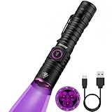 Alonefire SV103 395nm UV Taschenlampe 10W Typ C USB Aufladbar Schwarzlicht Woods Lampe Haustierurin...