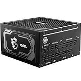 MSI MAG A1000GL PCIE5 Netzteil, 1000W, 80 Plus Gold, ATX 3.1, PCIe 5.1 GPU Support, ATX PSU,...