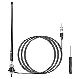 RED WOLF Marine Radio Antenne Flexible, Gummi Ente Antenne FM AM für Boot Yacht ATV UTV Traktor LKW...