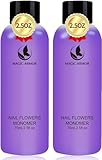 2 × 75ml Acryl Liquid Geruchsarm MAGIC ARMOR Acrylflüssigkeit für Nägel langsam härtend Acryl...