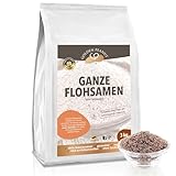 GOLDEN PEANUT Flohsamen ganz 3 kg - 99% Reinheit, ballaststoffreich, ohne Zusätze, aus Indien,...