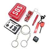 Rettungsbox Survival-Ausrüstung, Outdoor-Zubehör, Survival-Werkzeuge, Aufbewahrungsbox, aus...