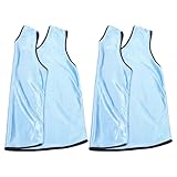 PRETYZOOM 2 Stück Pack Trainingswesten für Fußball und Basketball Atmungsaktive Polyester...