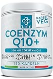 +LIFE - COENZYM Q10 Ubiquinol, 200mg PiuLife® 120 Q10 Kapseln hochdosiert aus Ubichinon Antioxidans...