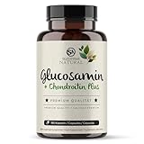 Glucosamin Chondroitin hochdosiert, 195 Kapseln, hochdosiert mit 1500 und 1200 mg pro Tagesdosis,...