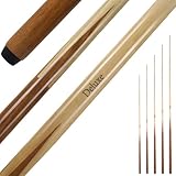 Winsport einteiliger Billard Queue Deluxe, robuster Pool Cue aus Ahornholz, 145 cm, 12mm...