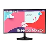 Samsung S36C Essential Monitor S24C364EAU, Curved, 24 Zoll, VA-Panel, Full HD-Auflösung, Eco Saving...