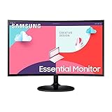 Samsung S36C Essential Monitor S27C364EAU, Curved, 27 Zoll, VA-Panel, Full HD-Auflösung, Eco Saving...