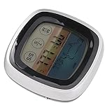 Digitalanzeige Timer Küchenthermometer Magnetisches Design für Grillfeldthermometer (Schwarz mit...