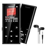 SWOFY 128GB MP3-Player mit Bluetooth 5.3 und einem 1.8-Zoll-Screen, HiFi-Musik, Kinder-MP3-Player...