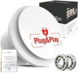 SBONNI Badlüfter 100mm, 12W Leiser Abluftventilator, 130m³/h Starker Lüftung Wandventilator,...