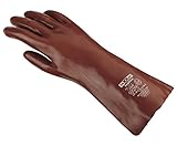 teXXor Handschuhe Chemikalienschutzhandschuhe PVC ROTBRAUN rotbraun 10