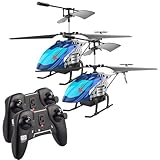 Simulus Fliegender Hubschrauber: 2er-Set Ferngesteuerter Hubschrauber mit LED-Licht, 22 Min....
