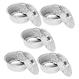GALPADA 5 Stück Teiliges Camping Aluminium Folienpfannen Hitzebeständig Multifunktional zum...