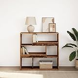 Woonisher Bücherregal/Raumteiler Altholz-Optik 100x33x94,5 cm bücherregal Holz