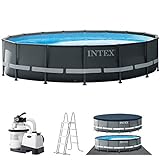 Intex Frame Pool Set Ultra Rondo XTR Ø 549 x 132 cm, Pool, Sandfilteranlage, Abdeckplane,...