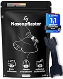 Ellicit® Nasenpflaster Schwarz, 30er Pack Premium Nasenstrips, gegen Schnarchen, Extra Halt für...