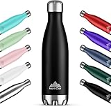 Mont-Clair H2O Trinkflasche Edelstahl - Thermosflasche - BPA-freie - Water Bottle, Edelstahl...