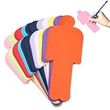 Moderationskarten Set 250 Stück,Bunt Mensch Präsentationskarten,Blanko Karten,Metaplankarten...