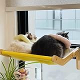 MEWOOFUN Katzen Hängematte Fensterplätze für Katzen Fensterbankliege Katzenhängebett Fenster...