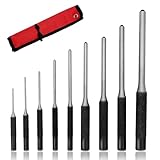 Aoyswuz 9-Tlg Splinttreiber Set 1.5mm-8mm 40CR-V Stahl Durchschlag Werkzeug für Holz Kunststoff...