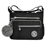 Aucuu Nylon Umhängetasche Damen, Schultertasche Handtaschen Multi Pocket mit Größere Kapazität,...